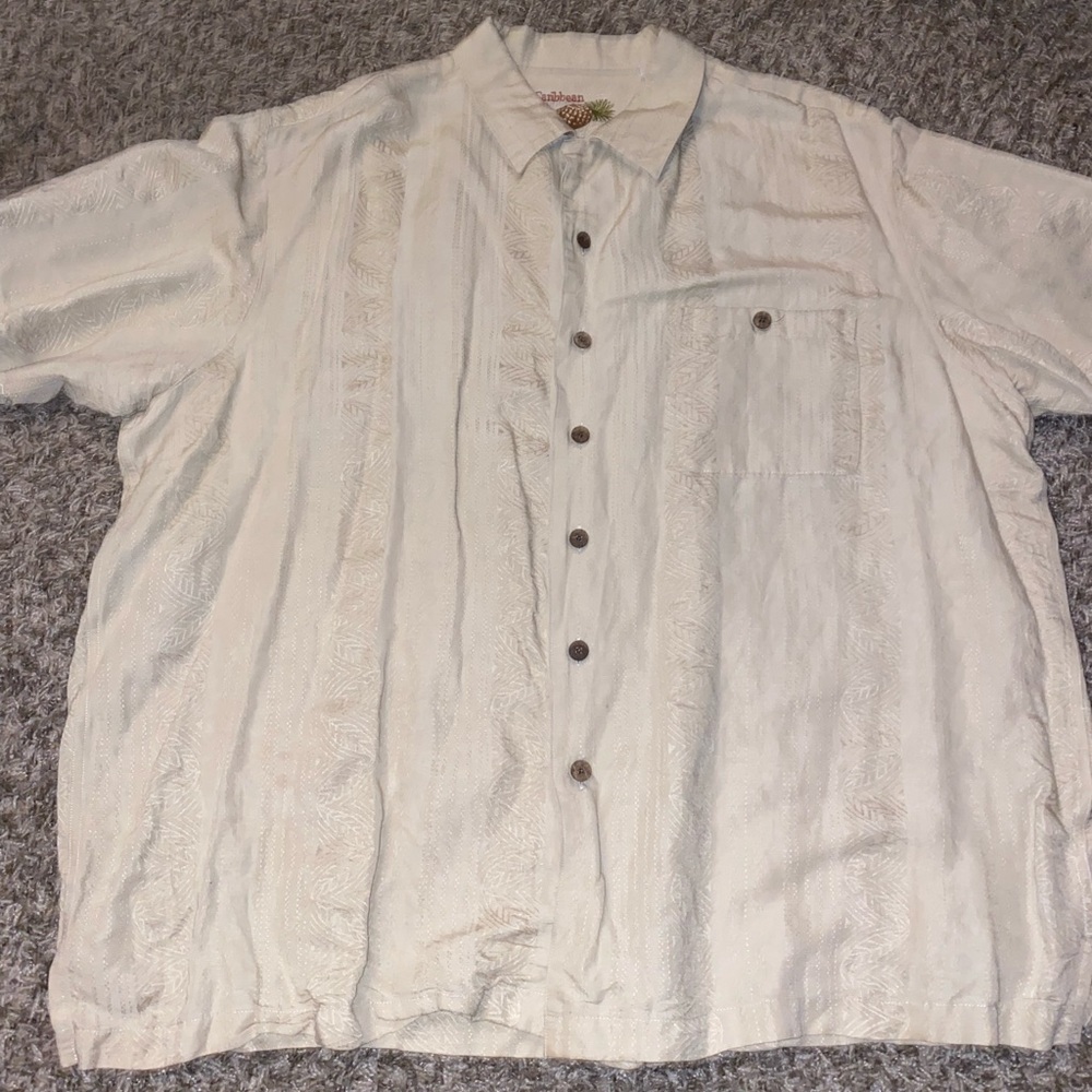 Caribbean Polo Button Up